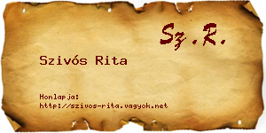 Szivós Rita névjegykártya